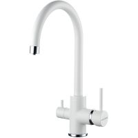 Смеситель для кухни Paulmark Essen Es213211-431 Белый матовый — фото 1, Смесители для кухни