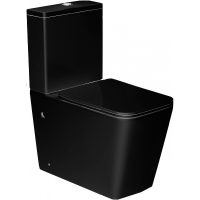 Унитаз компакт Esbano Duero ESUNDUERMB Черный матовый с бачком и сиденьем Микролифт — фото 1, Напольные унитазы