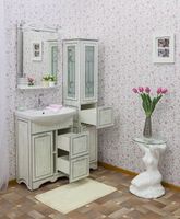 Товар: Тумба под раковину Sanflor Адель 65 Н0000000555 Белая с патиной Серебро - фото 7 Тумба под раковину Sanflor Адель 65 Н0000000555 Белая с патиной Серебро — фото 7, Мебель для ванной