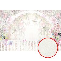 Фреска Ortograf Цветы 30389 Фактура флок FLK Флизелин (4*2,7) Разноцветный, Цветы/Птицы арт-30389 (флок FLK) — фото 1, Фрески