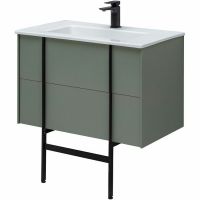 Тумба под раковину Allen Brau Reality 80 1.32005.CGM подвесная Олива матовая — фото 16, Мебель для ванной