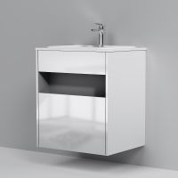 Товар: Тумба под раковину AM.PM Func 60 M8FFUX0601WG подвесная Белая глянцевая - фото 7 Тумба под раковину AM.PM Func 60 M8FFUX0601WG подвесная Белая глянцевая — фото 7, Тумбы под раковину