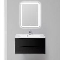 Тумба под раковину BelBagno Marino 90 подвесная Nero Lucido арт-MARINO-900-2C-SO-NL-P — фото 2, Тумбы под раковину