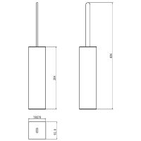 Ершик для унитаза Boheme 10949-G Золото — фото 2, Ершики для унитаза