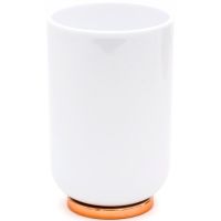 Стакан для зубных щеток Ridder Alba 2015181 Медь Белый — фото 1, Стаканы для зубных щеток