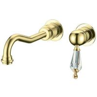 Смеситель для раковины Boheme Imperiale Ripresa 327 Золото — фото 1, Смесители