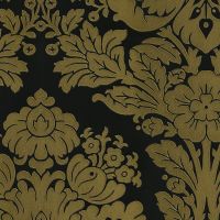 Обои Emiliana Parati Tekko New 20001T Винил на флизелине (1,06*10,05) Золото/Черный, Дамаск — фото 2, Обои для стен