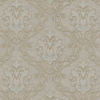 Обои Zambaiti Parati Tradizione Italiana 2025 Z21726 Винил на флизелине (0,53*10,05) Бежевый, Дамаск — фото 1, Обои для стен