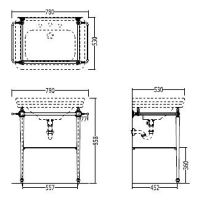 Товар: Консоль под раковину Devon&Devon Etoile 78 DEETOILECR Хром - фото 5 Консоль под раковину Devon&Devon Etoile 78 DEETOILECR Хром — фото 5, Мебель для ванной