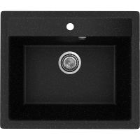 Кухонная мойка Ulgran Practik PR-M 565-004 Черный оникс — фото 1, Кухонные мойки