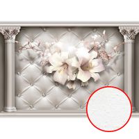 Товар: Фреска Ortograf 3D 6662 Фактура бархат FX Флизелин (3,15*2,2) Серый/Розовый, Интерьер/Цветы - фото 1 Фреска Ortograf 3D 6662 Фактура бархат FX Флизелин (3,15*2,2) Серый/Розовый, Интерьер/Цветы — фото 1, Фрески