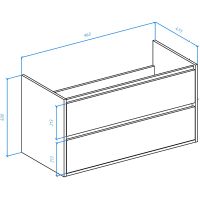 Товар: Тумба под раковину Bellezza Лоренцо 100 4639117270479 подвесная Дуб светлый - фото 4 Тумба под раковину Bellezza Лоренцо 100 4639117270479 подвесная Дуб светлый — фото 4, Тумбы под раковину