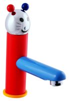 Смеситель для раковины Rav Slezak Seina Junior SE326.5 красный с синим — фото 1, Смесители для раковины