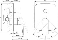 Смеситель для душа Ravak Classic CL 065.00 X070088 Хром — фото 4, Смеситель для душа