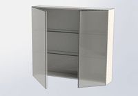 Зеркальный шкаф Aquanet Нью-Йорк 100 L 203955 Орех — фото 7, Мебель для ванной