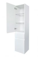 Шкаф пенал Jacob Delafon Madeleine 35 EB2069G-J5 L подвесной Белый глянец — фото 2, Пеналы для ванной комнаты