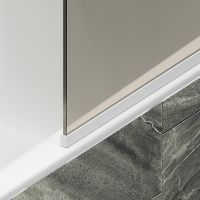 Товар: Шторка на ванну Maybah Glass MGV-139-1у 540x1400 в узком профиле Белый стекло бронзовое - фото 6 Шторка на ванну Maybah Glass MGV-139-1у 540x1400 в узком профиле Белый стекло бронзовое — фото 6, Неподвижные шторки для ванной