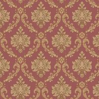Обои Bernardo Bartalucci Giulia 84120-6 Винил на флизелине (1,06*10,05) Красный, Дамаск — фото 1, Обои для стен