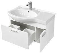 Тумба под раковину Aquaton Инди 80 1A188401ND010 подвесная Белая — фото 3, Мебель для ванной