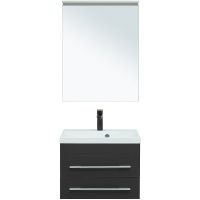 Комплект мебели для ванной Aquanet Верона New 58 281103 подвесной Черный матовый — фото 2, Мебель для ванной