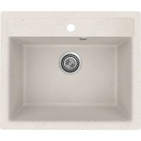 Кухонная мойка Ulgran Practik PR-M 565-001 Белый камень — фото 1, Кухонные мойки