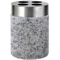 Стакан для зубных щеток Ridder Stone 22010207 Серый — фото 1, Мыльницы
