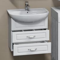 Тумба под раковину СанТа Верона 60 700191 подвесная Белая — фото 3, Тумбы под раковину