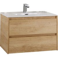 Тумба под раковину BelBagno KRAFT 39-800/390-2C-SO-RNN подвесная Rovere Nebrasca Nature — фото 1, Тумбы под раковину