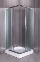 Душевой уголок Esbano ESR-8024 90x90 ESUGR8024 профиль Хром стекло рифленое — фото 3, Квадратные душевые уголки