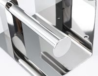 Держатель туалетной бумаги Frap F502 с полкой Хром — фото 6, Аксессуары и оборудование для общественных мест