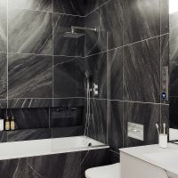 Товар: Шторка на ванну Maybah Glass MGV-62-5у 400x1400 в узком профиле Хром матовый стекло прозрачное - фото 2 Шторка на ванну Maybah Glass MGV-62-5у 400x1400 в узком профиле Хром матовый стекло прозрачное — фото 2, Неподвижные шторки для ванной