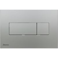 Клавиша смыва Ravak Uni X01456 Сатин — фото 1, Кнопки смыва