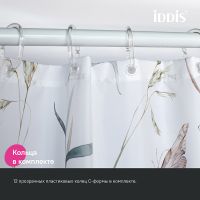 Штора для ванны Iddis Base 180х200 BP05P18i11 Белая — фото 6, Аксессуары для туалета