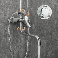 Душевая система Frap F2427 Хром — фото 8, Душевые стойки