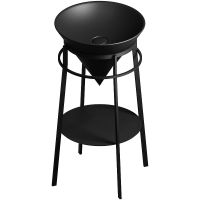 Консоль под раковину Kerama Marazzi Cono CO.44\BLK.M Черная матовая — фото 1, Консоли для раковины