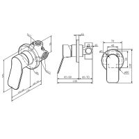 Смеситель для душа AM.PM X-Joy Хром арт-F85A65000 — фото 13, Встраиваемые смесители для душа