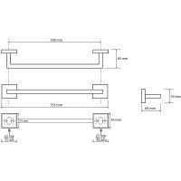 Товар: Полотенцедержатель Bemeta Beta 132204012 Хром - фото 5 Полотенцедержатель Bemeta Beta 132204012 Хром — фото 5, Полотенцедержатели