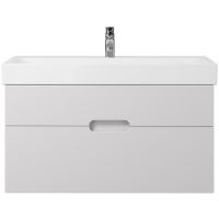 Тумба под раковину Creto Malibu 100 7-1079W подвесная Белая — фото 1, Мебель для ванной