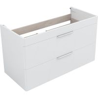 Тумба под раковину Aquanet Ирис new 100 339280 подвесная Белый глянец — фото 9, Мебель для ванной