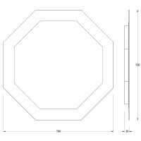 Зеркало Evoform Ledshine 70x70 BY 2504 с подсветкой 22.5 W - без выключателя - нейтральный белый свет — фото 6, Мебель для ванной