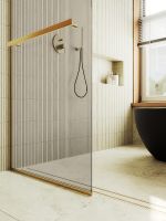 Товар: Душевая перегородка Maybah Glass MGD-721-3у 690x1950 в узком профиле Золото стекло бронзовое - фото 6 Душевая перегородка Maybah Glass MGD-721-3у 690x1950 в узком профиле Золото стекло бронзовое — фото 6, Душевые перегородки