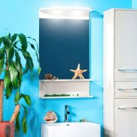 Зеркало Бриклаер Чили 55 4627125414930 с подсветкой Светлая лиственница — фото 3, Мебель для ванной