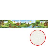 Фреска детская Ortograf Сказочная страна 5000 Фактура флок FLK Флизелин (18*3) Зеленый/Разноцветный, Мультимедия — фото 1, Фрески