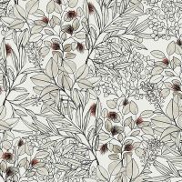 Обои AS Creation Geo Nordic 37534-2 Винил на флизелине (0,53*10,05) Белый/Серый, Цветы/Листья — фото 1, Обои для стен