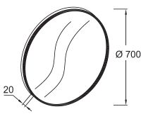 Товар: Зеркало Jacob Delafon Odeon Rive Gauche 70 EB1177-S14 Черный сатин - фото 4 Зеркало Jacob Delafon Odeon Rive Gauche 70 EB1177-S14 Черный сатин — фото 4, Зеркала в ванную комнату