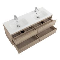 Товар: Тумба под раковину BelBagno Kraft 140 KRAFT-1400-4C-SO-2-RGB подвесная Rovere Galifax Bianco - фото 5 Тумба под раковину BelBagno Kraft 140 KRAFT-1400-4C-SO-2-RGB подвесная Rovere Galifax Bianco — фото 5, Тумбы под раковину