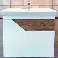 Товар: Тумба под раковину Бриклаер Брайтон 60 4627125415784 подвесная Белая матовая Дуб Кера - фото 1 Тумба под раковину Бриклаер Брайтон 60 4627125415784 подвесная Белая матовая Дуб Кера — фото 1, Тумбы под раковину