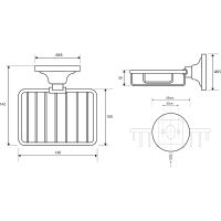 Товар: Мыльница Bemeta Retro Gold and Сhrom 144208168 Золото Хром - фото 2 Мыльница Bemeta Retro Gold and Сhrom 144208168 Золото Хром — фото 2, Мыльницы