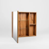 Зеркальный шкаф VIANT Бостон 60 VBOS60-ZSH Дуб Вотан — фото 3, Зеркальные шкафы в ванную