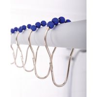 Кольца для карниза Ridder 49563 Хром Синий — фото 2, Крючки для штор